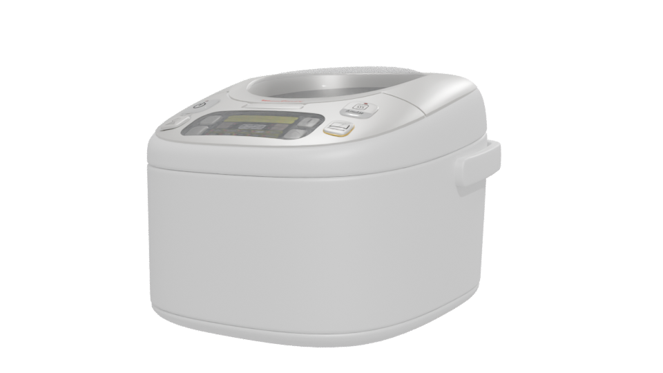 High-Tech Rice Cooker Model - Professional 3D Model Render 12