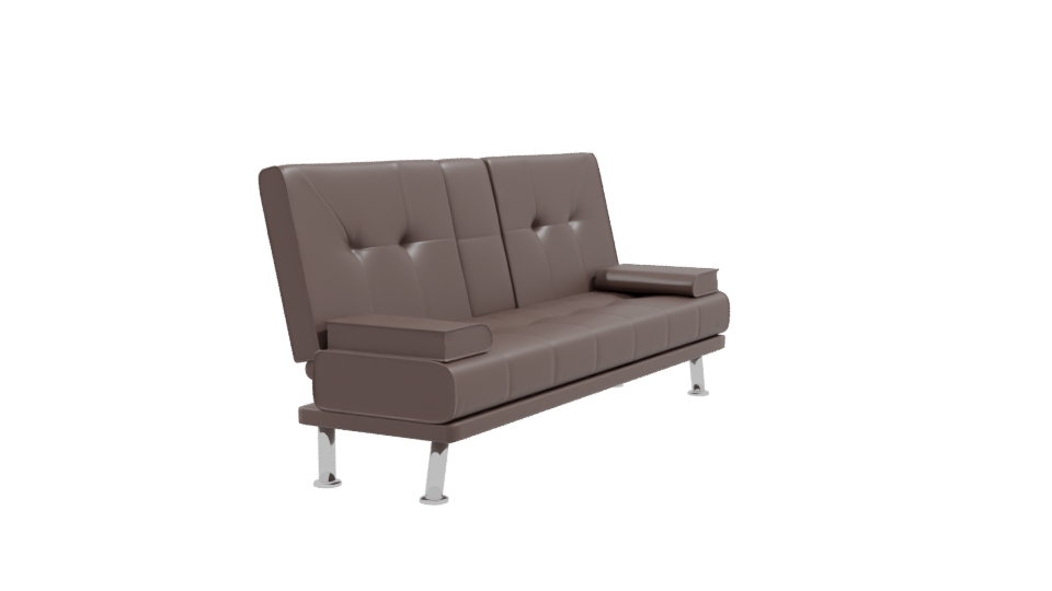 Stylish Brown Sofa Model 3D - Professional 3D Model Render 9