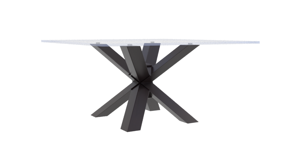 Contemporary Glass Dining Table 3D - Professional 3D Model Render 13