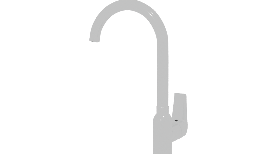 Modern Vertical Kitchen Faucet 3D - Professional 3D Model Render 6