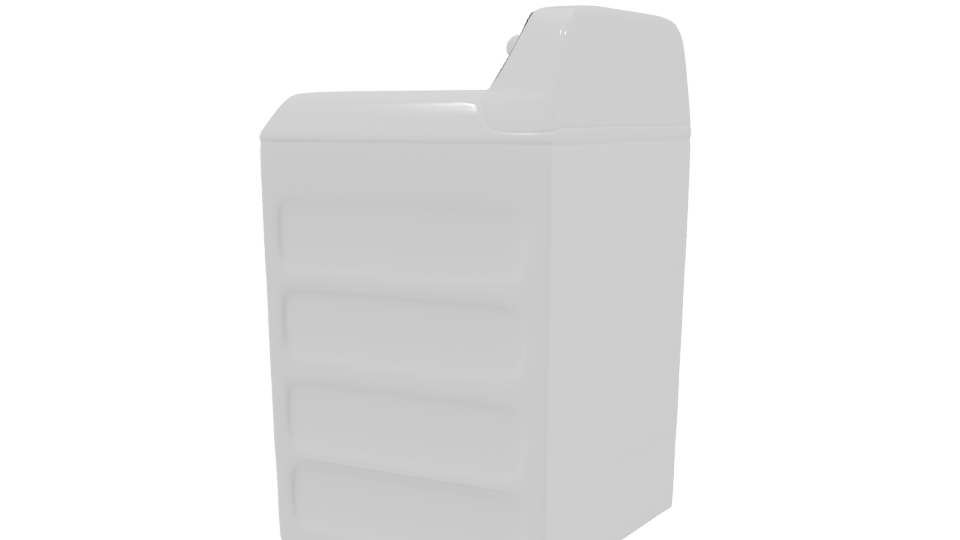 Stylish Top-Load Washing Machine 3D Model - Professional 3D Model Render 3