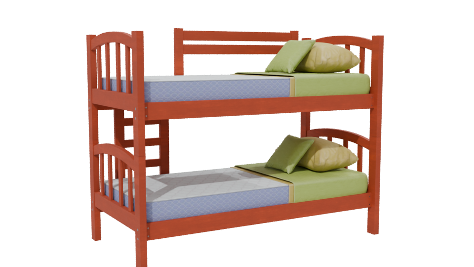 Stylish Bunk Bed 3D Model - Professional 3D Model Render 13