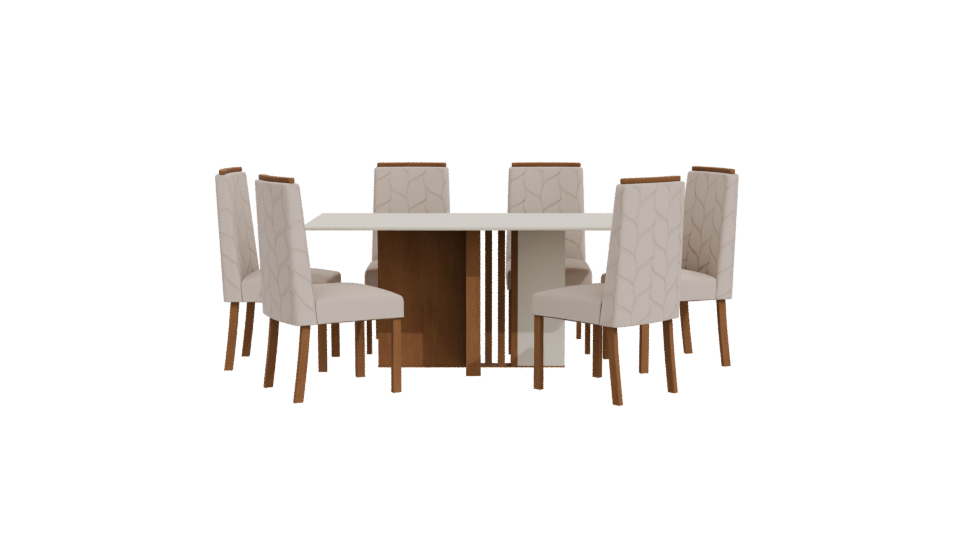 Stylish Dining Table Set 3D - Professional 3D Model Render 11
