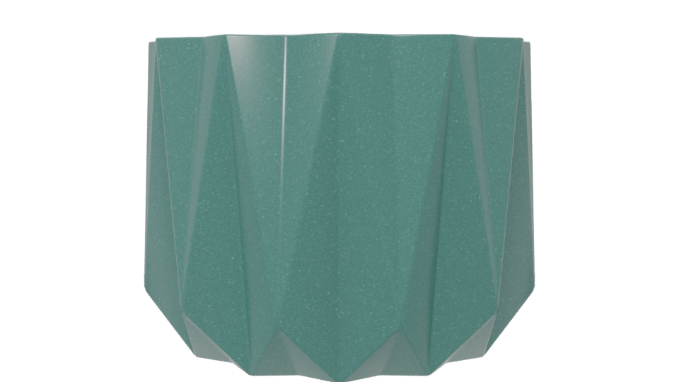 Stylized Geometric Plant Pot 3D - Professional 3D Model Render 6