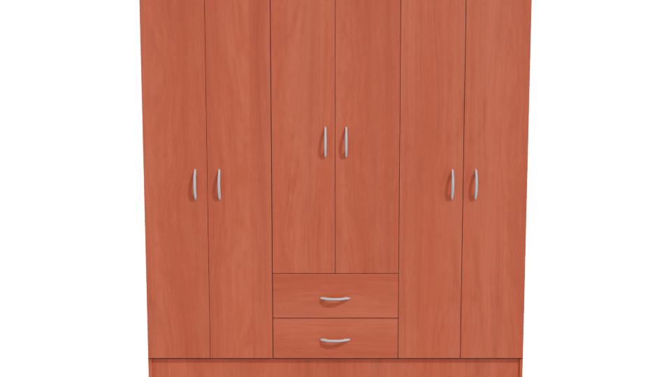 Stylish Wooden Wardrobe 3D Model - Professional 3D Model Render 11