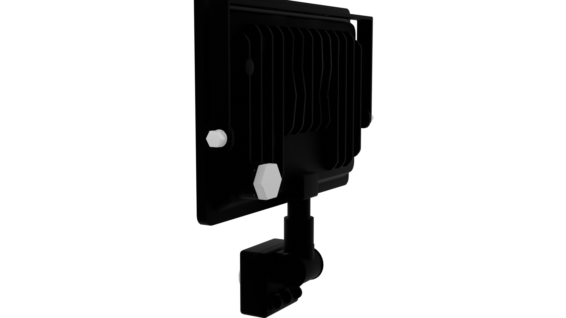 LED Flood Light with Motion Sensor 3D Model - Professional 3D Model Render 3