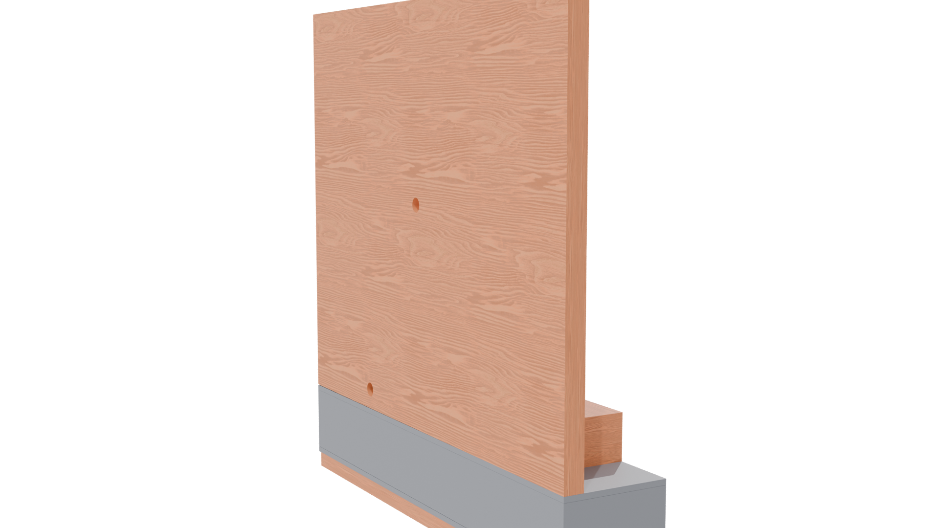 Stylized Wooden Wall Panel 3D - Professional 3D Model Render 7