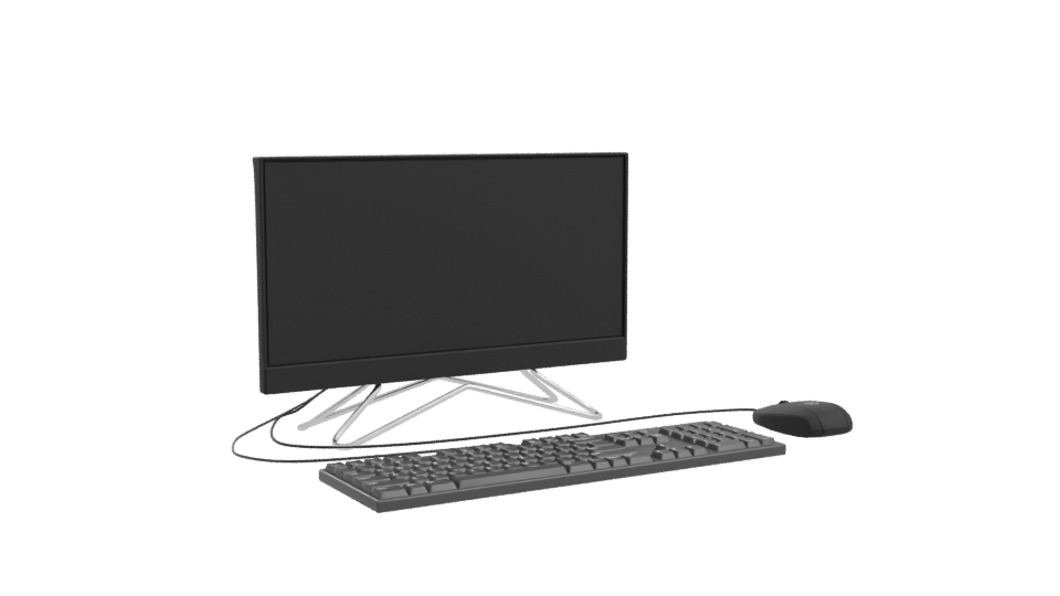Sleek All-in-One Desktop Computer 3D Model - Professional 3D Model Render 10