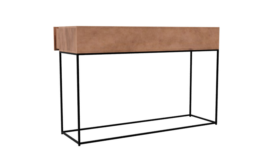 Stylish Minimalist Console Table 3D - Professional 3D Model Render 4