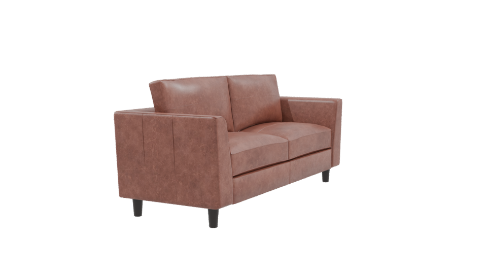 Stylish Modern Leather Sofa 3D Model - Professional 3D Model Render 9