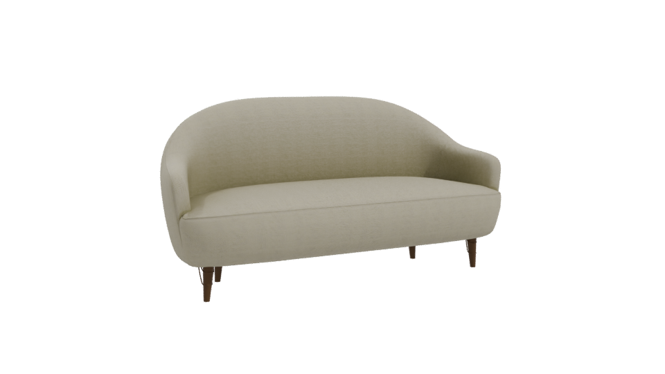 Stylish Mid-Century Sofa Model - Professional 3D Model Render 10