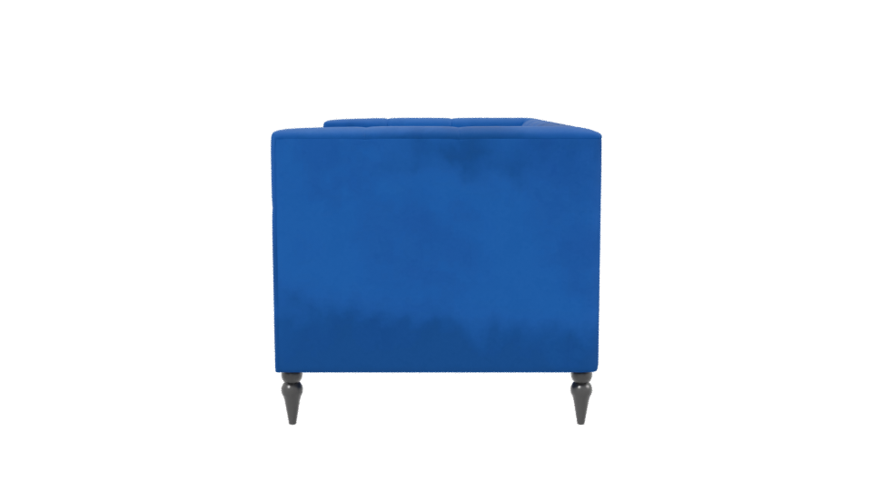 Stylish Blue Sofa Model 3D - Professional 3D Model Render 2