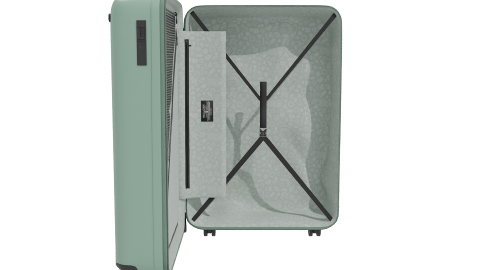 Stylish Hard-shell Luggage 3D Model - Professional 3D Model Render 11