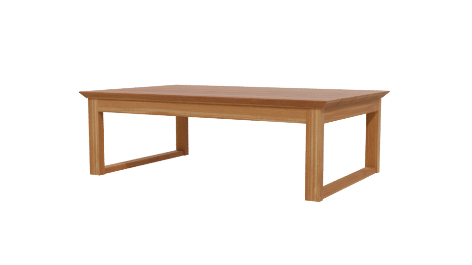 Stylish Wooden Coffee Table 3D - Professional 3D Model Render 12