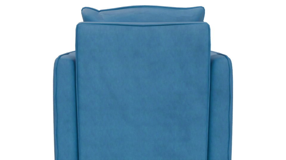 Stylish Modern Fabric Armchair 3D Model - Professional 3D Model Render 5