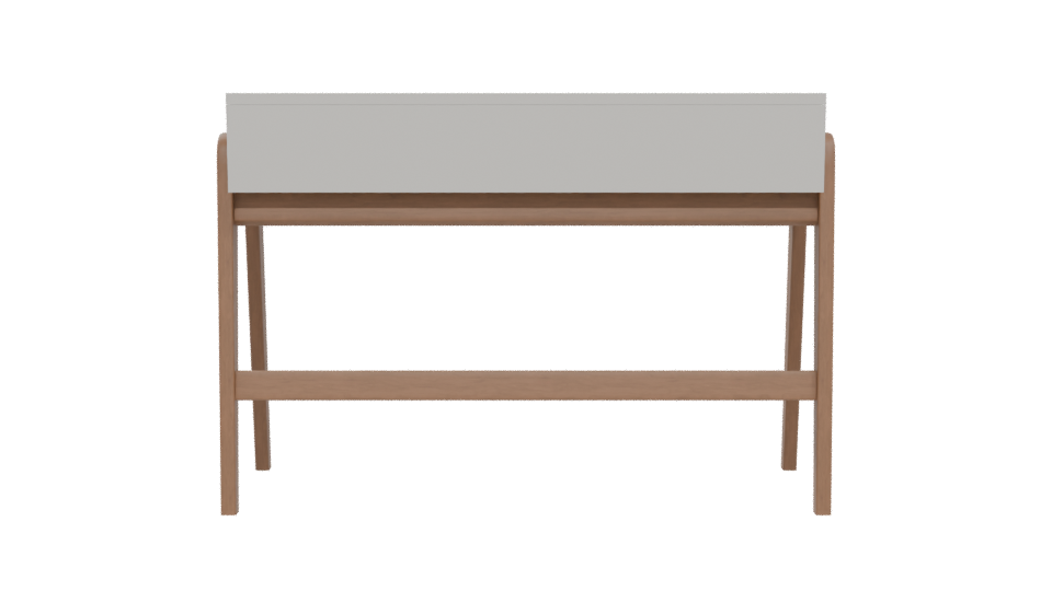 Minimalist Wooden Console Table - Professional 3D Model Render 5