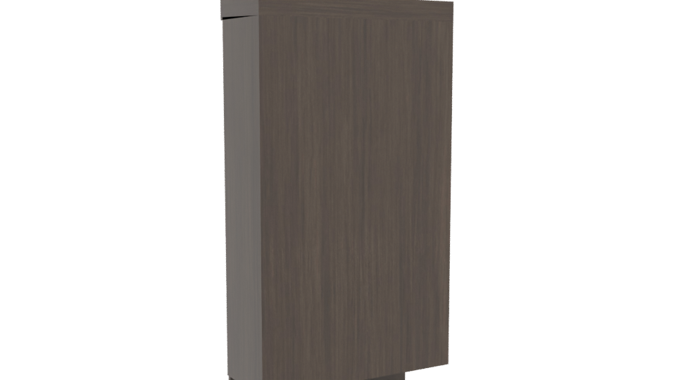 Elegant Wooden Storage Cabinet 3D - Professional 3D Model Render 4