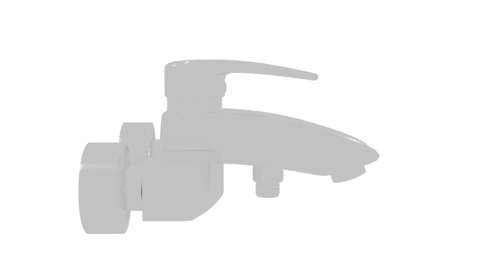 Stylish Modern Faucet 3D Model - Professional 3D Model Render 8