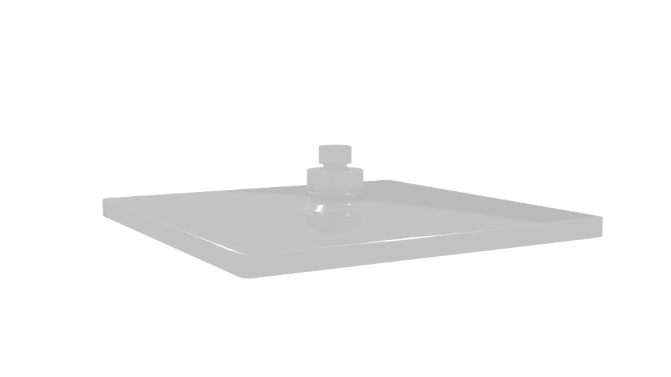 Square Shower Plate 200mm 3D - Professional 3D Model Render 10