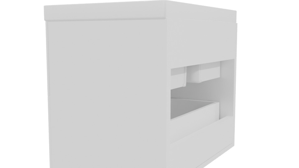 Stylish Storage Bin 3D Model - Professional 3D Model Render 3