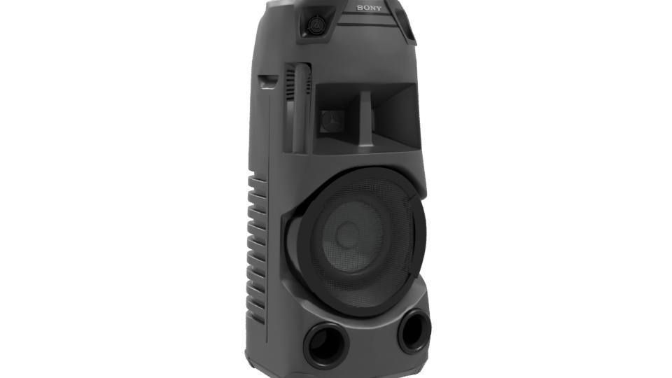 Dynamic Multimedia Speaker 3D Model - Professional 3D Model Render 10