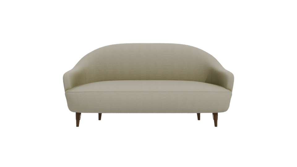 Stylish Mid-Century Sofa Model - Professional 3D Model Render 11
