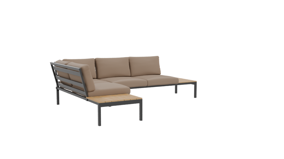 Modern Outdoor Sofa Set 3D - Professional 3D Model Render 10