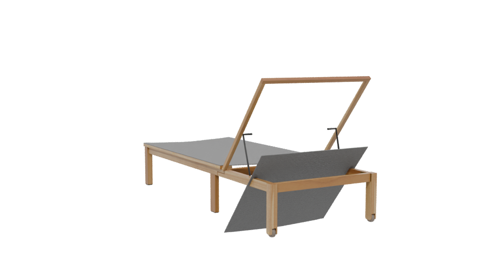 Stylish Outdoor Lounge Chair 3D - Professional 3D Model Render 13