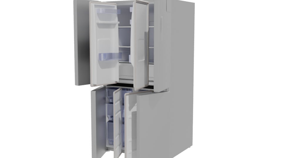 Modern Refrigerator 3D Model - Professional 3D Model Render 12