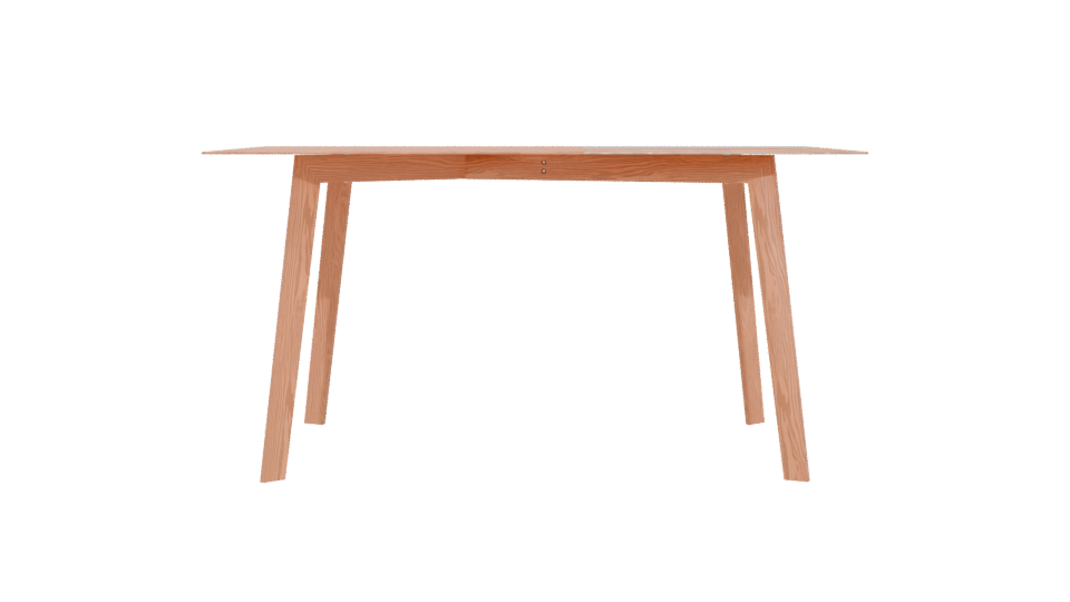Modern Glass Top Dining Table 3D Model - Professional 3D Model Render 5