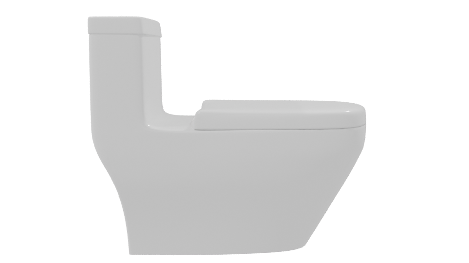 Stylish Modern Toilet 3D Model - Professional 3D Model Render 8