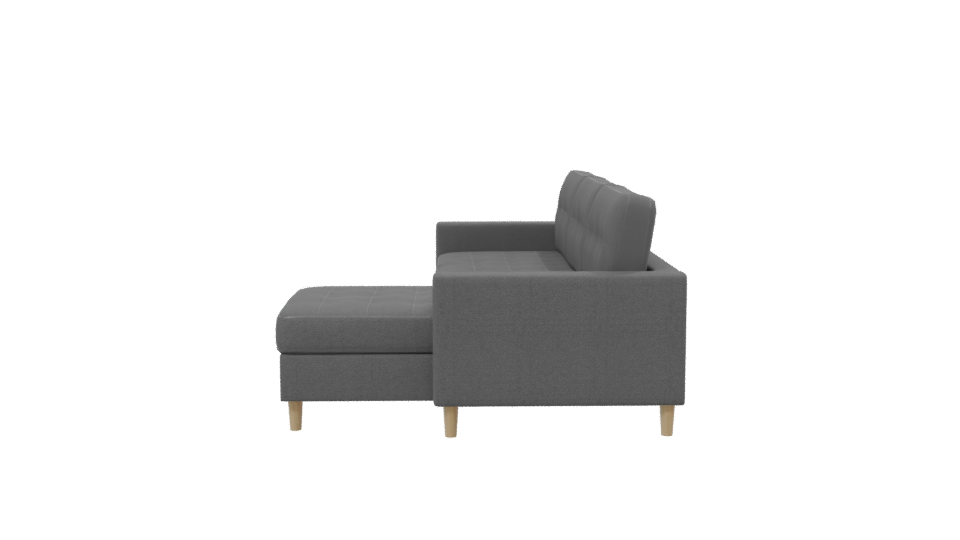 Stylish Modern Sectional Sofa 3D Model - Professional 3D Model Render 2