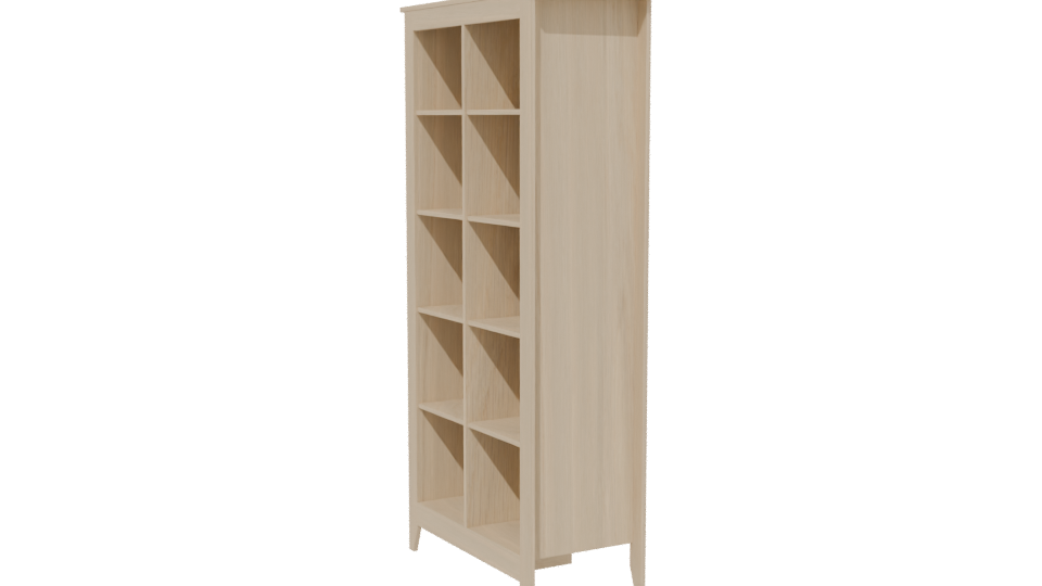 LIBRERO ESSEN R Wooden Cabinet Model - Professional 3D Model Render 13
