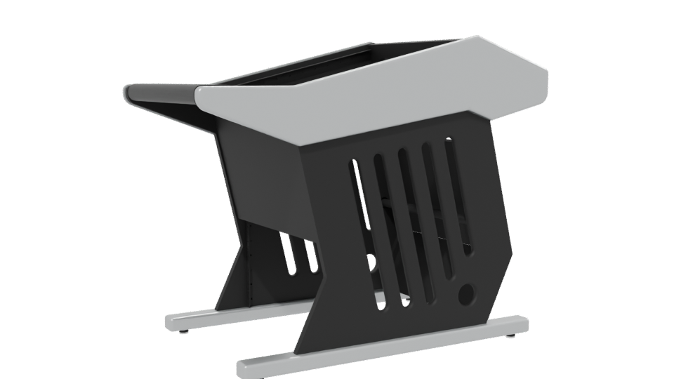 Minimalist Shopping Cart 3D Model - Professional 3D Model Render 13