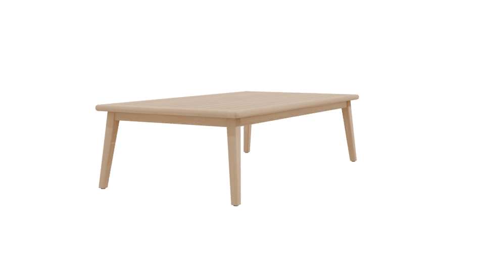 Sleek Modern Wooden Dining Table 3D Model - Professional 3D Model Render 9