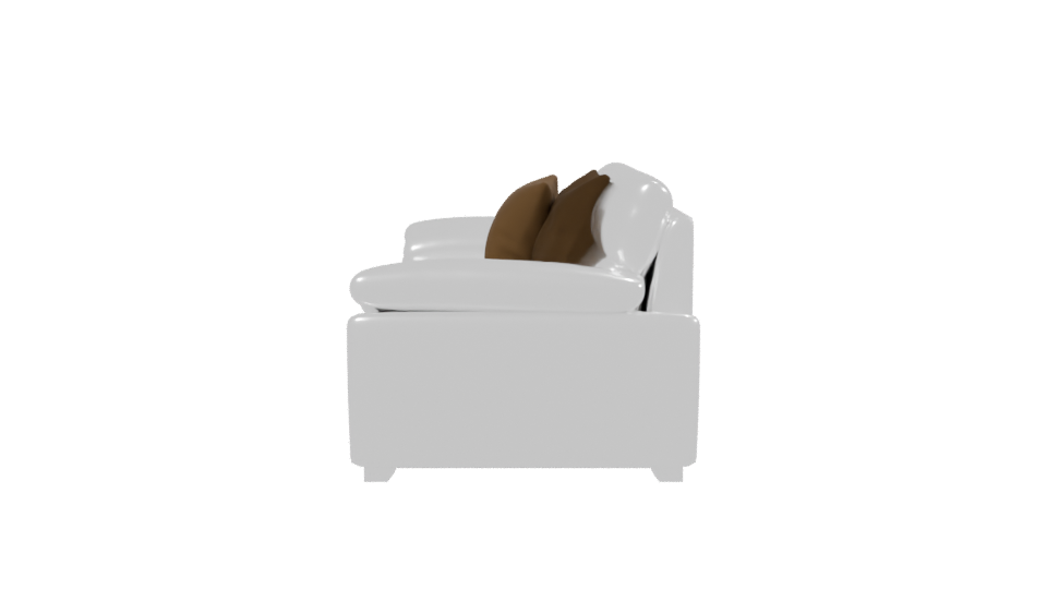 Stylish Modern Sofa 3D Model - Professional 3D Model Render 2