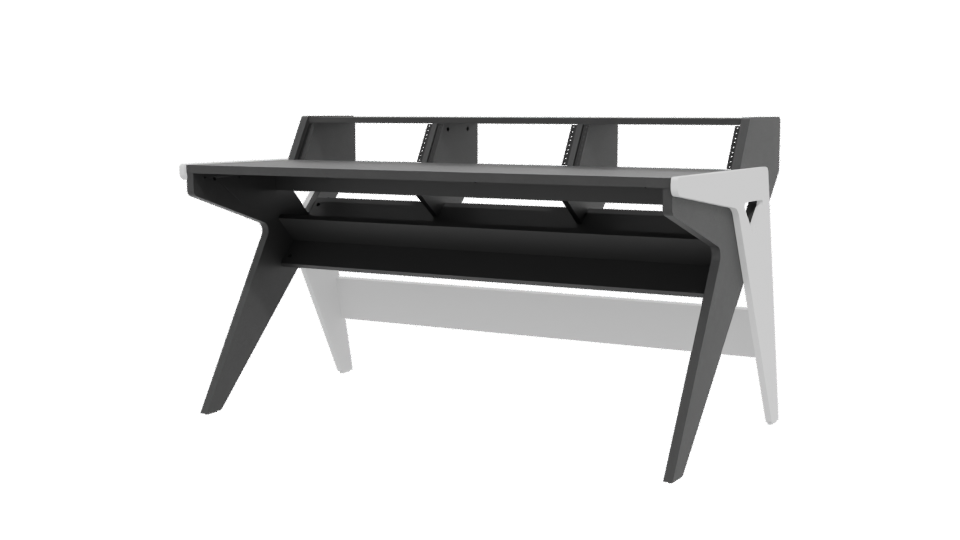 Minimalist Study Desk Model - Professional 3D Model Render 12