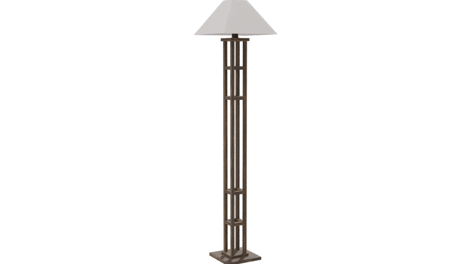 Stylish Floor Lamp 3D Model - Professional 3D Model Render 7