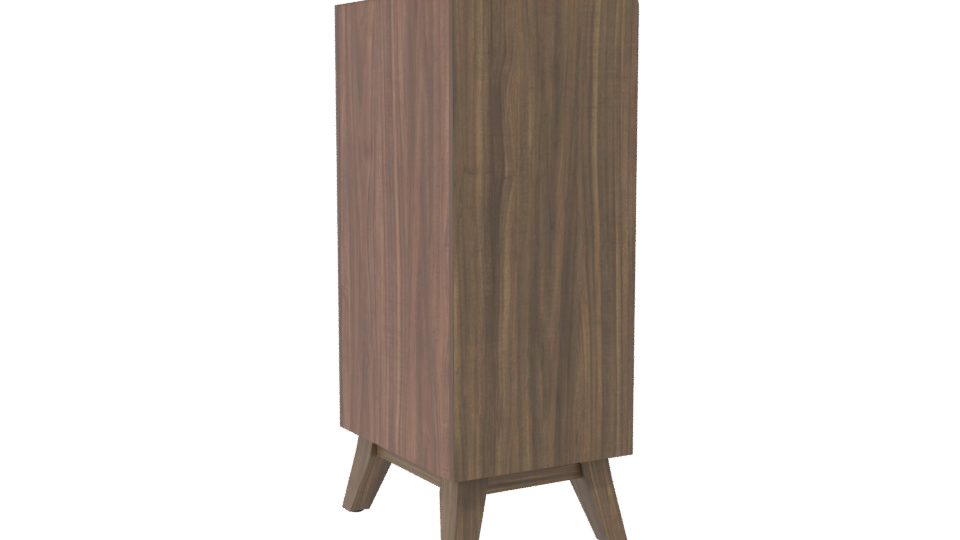 Stylish Modern Wooden Chest of Drawers 3D Model - Professional 3D Model Render 7