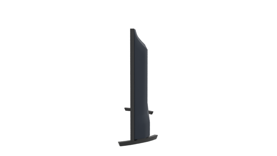 Realistic Flat Screen Television - Professional 3D Model Render 2