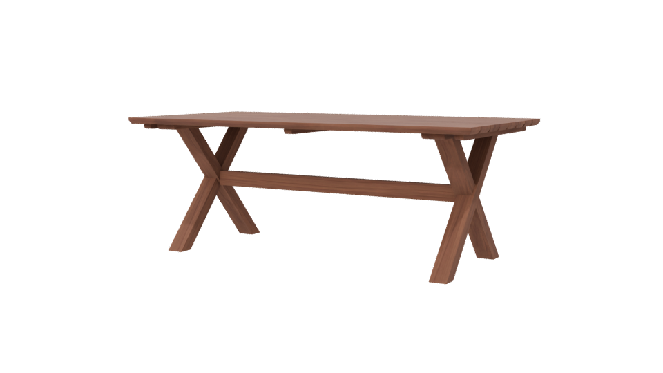Kimberly Teak Dining Table 3D - Professional 3D Model Render 6