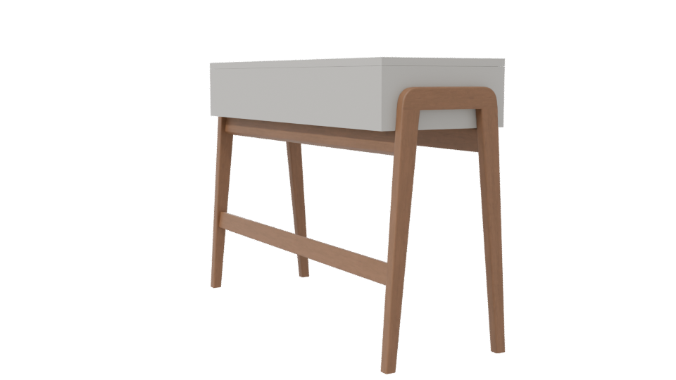 Minimalist Wooden Console Table - Professional 3D Model Render 7