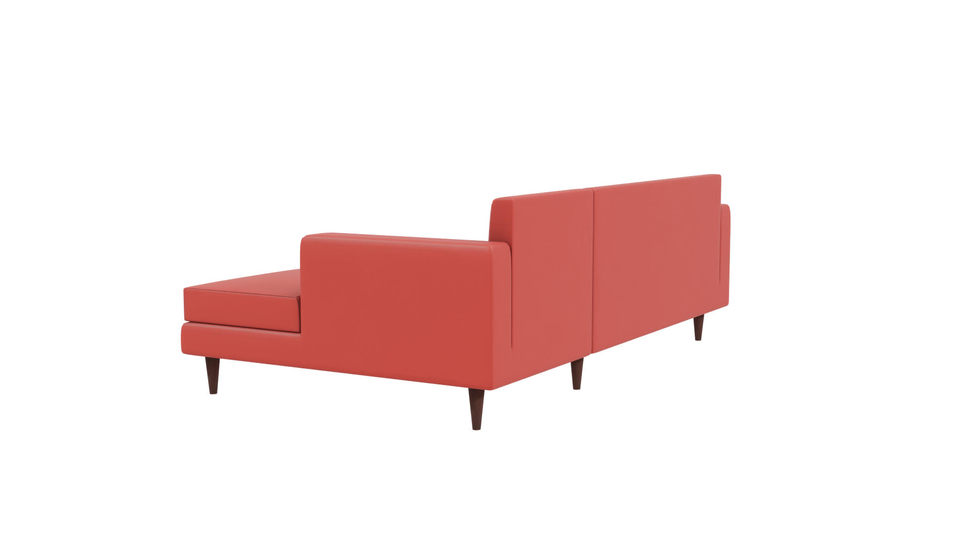 Modern Red Sofa 3D Model - Professional 3D Model Render 3