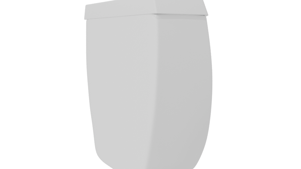 Minimalist White Decorative Bowl - Professional 3D Model Render 7