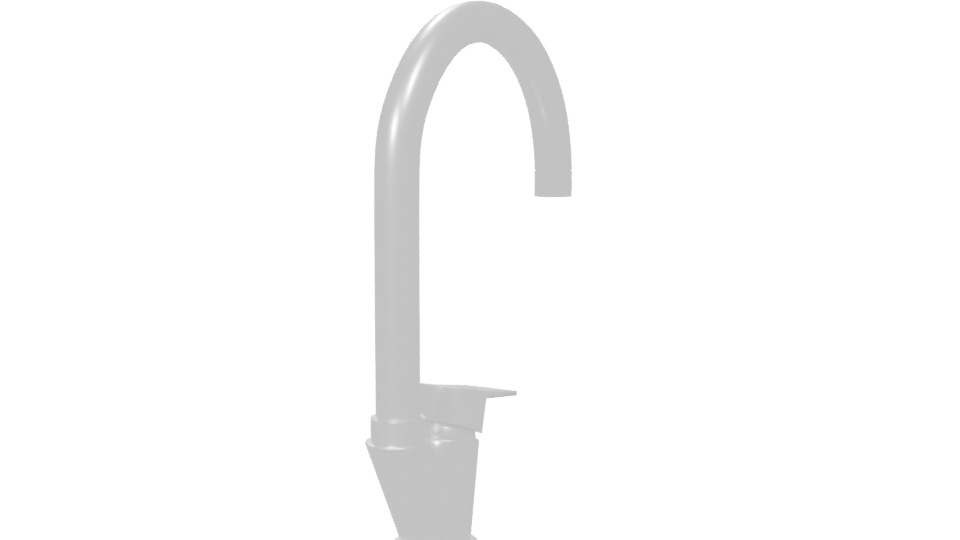 Sleek Modern Faucet 3D Model - Professional 3D Model Render 6
