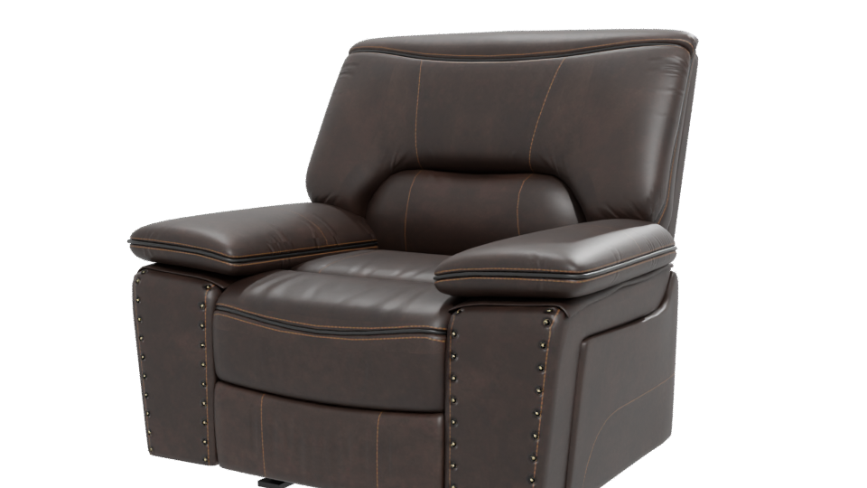 Luxurious Leather Recliner 3D Model - Professional 3D Model Render 12