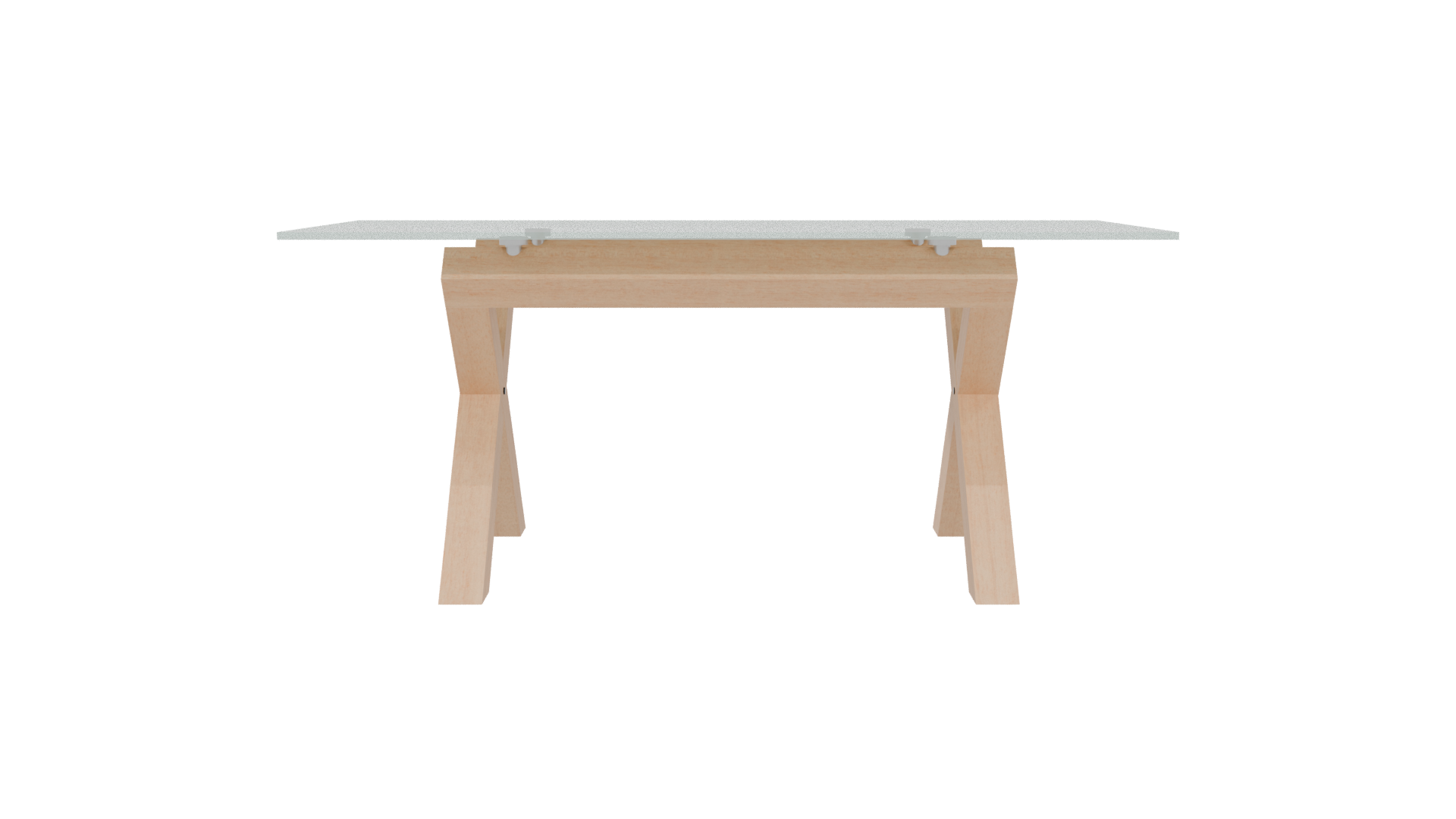 Stylish Glass Top Dining Table - Professional 3D Model Render 5