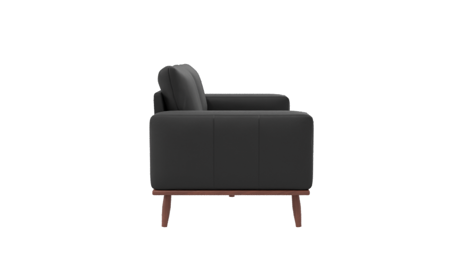 Contemporary Black Sofa Model - Professional 3D Model Render 8