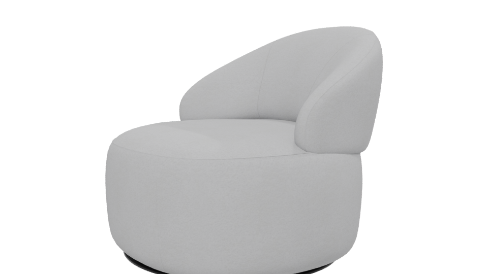 Stylish Modern Accent Chair 3D - Professional 3D Model Render 13