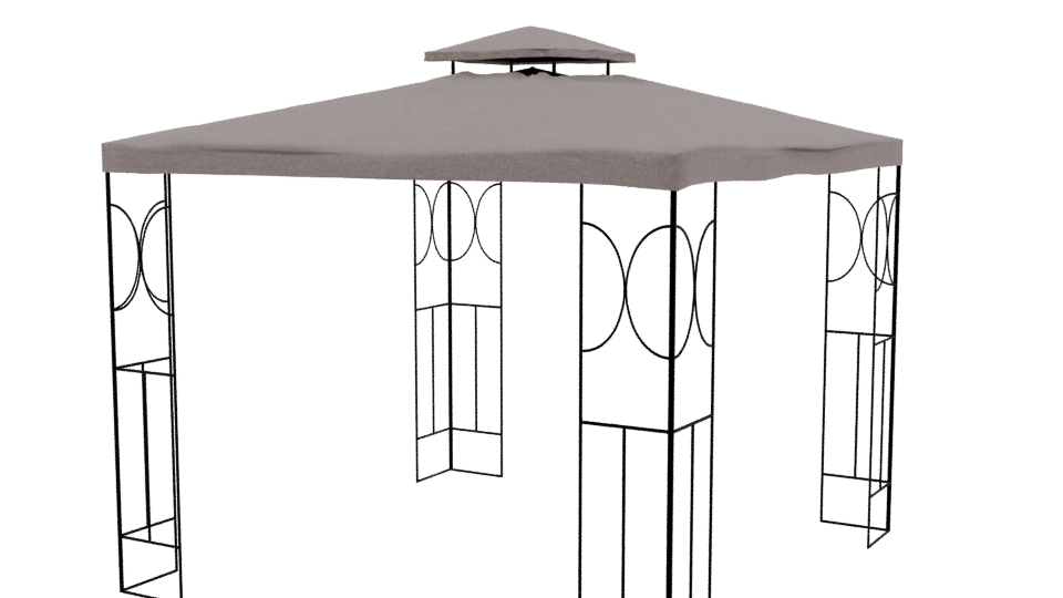 Stylish Outdoor Canopy Tent - Professional 3D Model Render 3